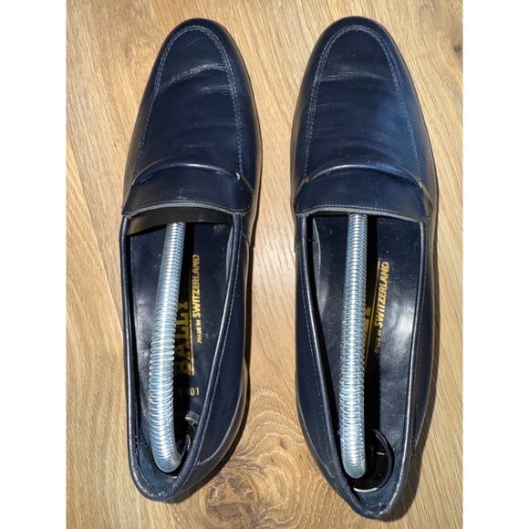 Vintage BALLY in SWITZERLAND Dark Blue Loma Slip-on Classic Loafers - size 8.5 main image 7